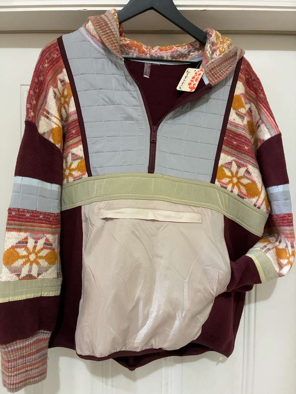 FP Movement To The Peak Quarter Zip Hoodie NWT S PTP 26 L 26 - Picture 5 of 11